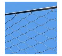 Stainless Steel Wire Mesh for Garden Fences, 10 cm Mesh Size, 1.5 mm Wire Thickness, Plant Support for Balcony & Stairs, 1.2 x 7 m Garden Trellis