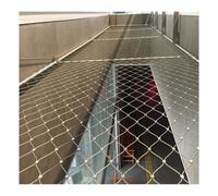 Stainless Steel Wire mesh, Metal Rope Net Roll，Precision Weaving, Strong Load-Bearing Capacity(3 * 2.8m/9.8 * 9.1ft)