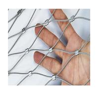 Stainless Steel Wire mesh, Metal Rope Net Roll，Stainless Steel Material, Flexible Use(8 * 1m/26.2 * 3.2ft)