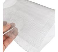 Stainless Steel Wire Mesh Roll, 304 Stainless Steel 50 Mesh 0.43mm Woven Wire Filter Screen Silver Multiple Sizes(7.5x7.5cm)