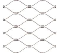 Stainless Steel Wire Mesh Roll， Stainless Steel Rope Netting Silver Multiple Sizes 4cm Mesh 1.2mm Diameter(200x1100cm)