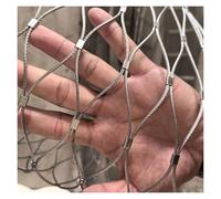 Stainless Steel Wire Mesh Safety Net Durable 5cm/1.5mm Railing Guard for Stairs Trampoline Safety Netting - 0.6x24m Outdoor Security Fence