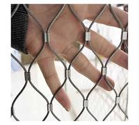 Stainless Steel Wire Mesh Safety Netting 2x16m for Garden Football Field & Railing - 7cm/1.5mm Durable Plant Support Net Ideal for Outdoor Use