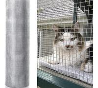 Stainless Steel Wire Mesh,Wire Aviary Fence Hardware Cloth for Chicken Coop Rabbit Garden Fruit Cage Animal,Heat Resisting,1 * 1m(1x4m/3.2 * 13.1ft)