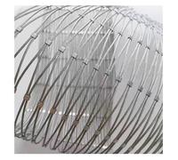 Stainless Steel Wire Mesh, Woven Garden Fencing, 304 Rope Net, Railing Fence, Impact Netting For Zoo Cage, Balcony, Stair(0.8x4m)