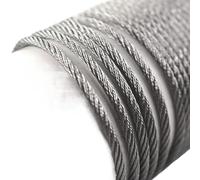 Stainless Steel Wire Rope 304, 1x7, 7x7, 7x19, 0.3-10mm Diameter, 1-20m Length, Soft Structure, Lifting Cable for Fishing, Heavy Duty Wire Cable