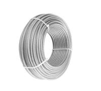 Stainless steel wire rope 304 Stainless Steel PVC Coated Flexible Wire Rope Soft Cable(10 Meter,Diameter 2mm)