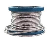 Stainless steel wire rope 304 Stainless Steel PVC Coated Wire Rope Flexible Cable Clothesline(0.38mm(1x7)-10meter)