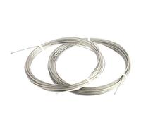 Stainless Steel Wire Rope 304 Stainless Steel Wire Rope Lifting Wire Rope 0.3/0.4/0.5/0.6/0.45/0.5/0.6/0.8/1/1.2/1.5/2/2.5/3/4/5/6/8/10/16mm 1x7 7x7 7x19(2.5mm 7x7,20 Meters)