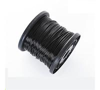 Stainless Steel Wire Rope, Black PVC Plastic Coated Stainless Steel 304 Wire Rope Cable 0.38MM-6MM Total Diameter (Color : 0.38MM 1X7 100Meters)
