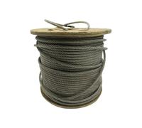 Stainless Steel Wire Rope Cable 7MM 7x19 (100M Reel 7 x 19 Rigging Marine)