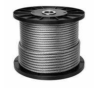 STAINLESS Steel Wire Rope Cable Rigging Extra ASIN 316 A4 Marine Grade 1mm 1.5mm 2mm 3mm 4mm 5mm 6mm 8mm (5mm Stainless, 20m)