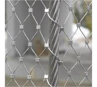 Stainless Steel Wire Rope Mesh, Fall Protection Stair Fence Zoo Cage, Structural Stability