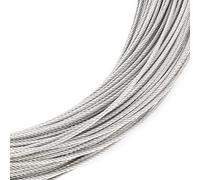 Stainless Steel Wire Rope Metal Cable Rigging 7 x 7 2mm (20 Metre)