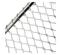 Stainless Steel Wire Rope Netting - 10cm Mesh Size - Heavy Duty 304 Cable Mesh for Garden Fencing, Animal Enclosure, Window Security(Silver-2mm,1.5x7m)