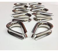 Stainless Steel Wire Rope Thimble 3mm 4mm 5mm 6mm 8mm 10mm 12mm 14mm Pack of 10pcs (12mm)