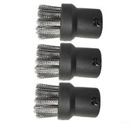 Stainless Steel Wire Round Joints Nozzles Cleaning for Karcher Sc1/sc2/ctk10/sc3/sc4/sc5/sc7 Steam 3-piece Brush Cleaners Kitchen Bathroom Set Tool for - Corners Drains
