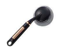 Stainless Steel Wire Scratch Brush - High Performance Cleaning Tool, Long Handle Scrubber, Durable Steel Wool Bristles, Rust Resistant Cleaning Accessories | Scrubbing Brush for Pots, Cooling Slant