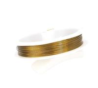 stainless steel wire Stainless Steel Artistic Wire, Nylon Coated(Gold,0.38mm - 25 Meters)
