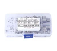 Stainless Steel Wire Thread Insert Kit, Thread Repair Insert Kit Set, M2 to M12 Screw Sleeve Repair Tool for Aluminum Alloy, Automotive, Aerospace and Electronics