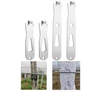 Stainless Steel Wire Tool for T-Post Clips, Fencing Installation & Cement Column Fixing - 9.6 cm / 15.2 cm Compact Hand Tool(A)