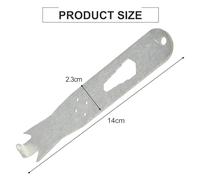 Stainless Steel Wire Tool for T-Post Clips, Fencing Installation & Cement Column Fixing - 9.6 cm / 15.2 cm Compact Hand Tool(B)