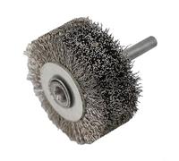 Stainless Steel Wire Wheel Brush with 6mm Shank for Die Grinder Drill and Other Rotary Tools Supporting Metalworking Functions