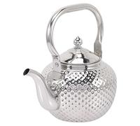 Stainless Steel with Infuser Hammered Tea Kettle Stovetop Water Boiling Pot with Handle for Kitchen Golden 1.2L