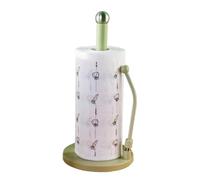 Stainless Steel with Side Arm, Kitchen Roll Holder for Paper Towels, Plastic Cling Film(Green)