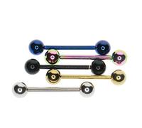 Stainless Steel Woman Piercing Tongue Nipple Accessories Decoration Ear Rings 5 ??Pieces-1.4mm Durability Clever treatment