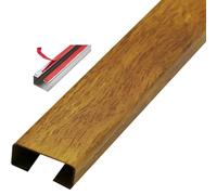 Stainless Steel Wood Grain Cable Concealer, Self Adhesive Cord Cover Hiders/Cord Hider Wall Mounted TV/Floor Wire Protector for Home Garage Electrical Cable Management ( Size : Yellow-2m-50x25mm )