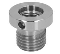 Stainless Steel Woodworking Lathe Headstock Reducing Sleeve 33mm Male Thread 25mm Female Thread Compact Practical