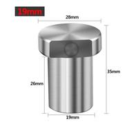 Stainless Steel Workbench Peg Brake Stop Clamp - 19 mm / 20 mm Diameter Limit Block for Routing, Cutting and Sanding - Non-Slip Bench Brake (19mm)