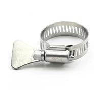 Stainless Steel Worm Gear Hose Clamp 10PCS 6-44mm Adjustable Pipe Clip for Water Air Fuel Line(10pcs 19-29mm)