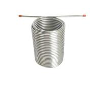 Stainless Steel Wort Chiller with Double-Layer Cooling Coil for Homebrewing and Draft Beer