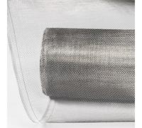 Stainless Steel Woven Wire Mesh 1mm Hole Window Sn - 20 Metal Sheets for Home, Kitchen, Garden, Roof, Air Bric - Silver, 1x1m (39x39inch)
