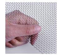 Stainless Steel Woven Wire Mesh Stainless Steel Wire Metal Mesh Sheets, 8 Mesh Steel Woven Mesh Proof Garden Insect Screen Heat-Resistant Metal Filter Screen Sheet