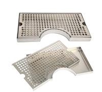 Stainless Steel Wrap Around drip Tray kegerator Home Brew bar Pub