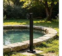 Stainless Steel Yard Hydrant Garden Water Column Support Side Inlet & Bottom Inlet, Freeze Proof Outdoor Faucet for Exterior Patio Backyard and Lawn(Style 4,Height: 95cm/37.4in)