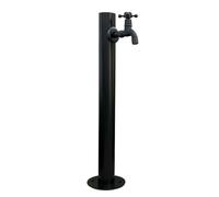 Stainless Steel Yard Hydrant Outdoor Brass Faucet, Vertical Water Column Spigot for Patio Yard Garden Lawn Pasture Irrigation and Drinking, Support Side Inlet & Bottom Inlet