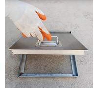 Stainless Steel Yard Sewer Manhole Cover with Handle, Customizable Septic Tank Covers/Floor Inspection Access Door for Park Patio Basement Residential(L49xW32in/124.5x81.3cm)