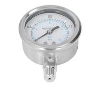 Stainless Steel YN-60 Vacuum Pressure 1/4in NPT Connection 0-1.6Mpa Electromechanicalgauge for Air Water Hydraulic Oil Pressure Measurement with Metallurgy