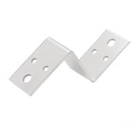 Stainless Steel Z-Shaped Corner Bracket Connector, Heavy Duty Right Angle Support, for Cabinet, Furniture, Hardware, Wall Mounted Shelf Hanging(60mm)