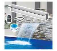 Stainless SteelFountain55.1 Outdoor Water Feature Kit for Patios Yards Spas & Koi PondsF Mount Design Ideal for Garden Decor