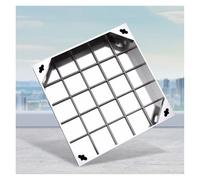 Stainless SteelPit Cover & Frame 50 x 50 cm Perfect for Patios & Gardens Durable Design Outdoor Essential for Safety & Aesthetics