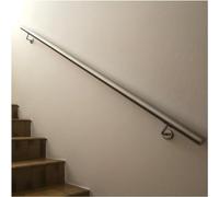 Stainless SteelRailing WallMounted Handrail for Outdoor Steps 100 cm (3.3 Feet) Round Design with Durable Brackets Safe and Stylish Support.