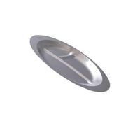 Stainless Steels Dessert Appetizer Plate Portion Control Plates Stackable Breakfast Kitchen Tableware for Adults Kids Easy to Clean