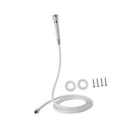 Stainless Steels PVC Hand Pressed Shower Head Recessed with Hose Portable Boats Sprayer Easy to Use Hand Pressed Stainless Steels PVC Shower Head