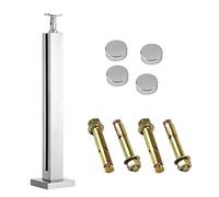 Stainless Steels Railing Post Balustrade Fencing Clamp for Pool & Gar Add il Railing Brackets for Secure Support