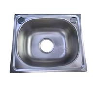 Stainless Steels Square Kitchen Sinks Single Bowl Dish Washing Sink Balcony Wash Basin Kitchen Vegetable Small Bathroom Hand Wash